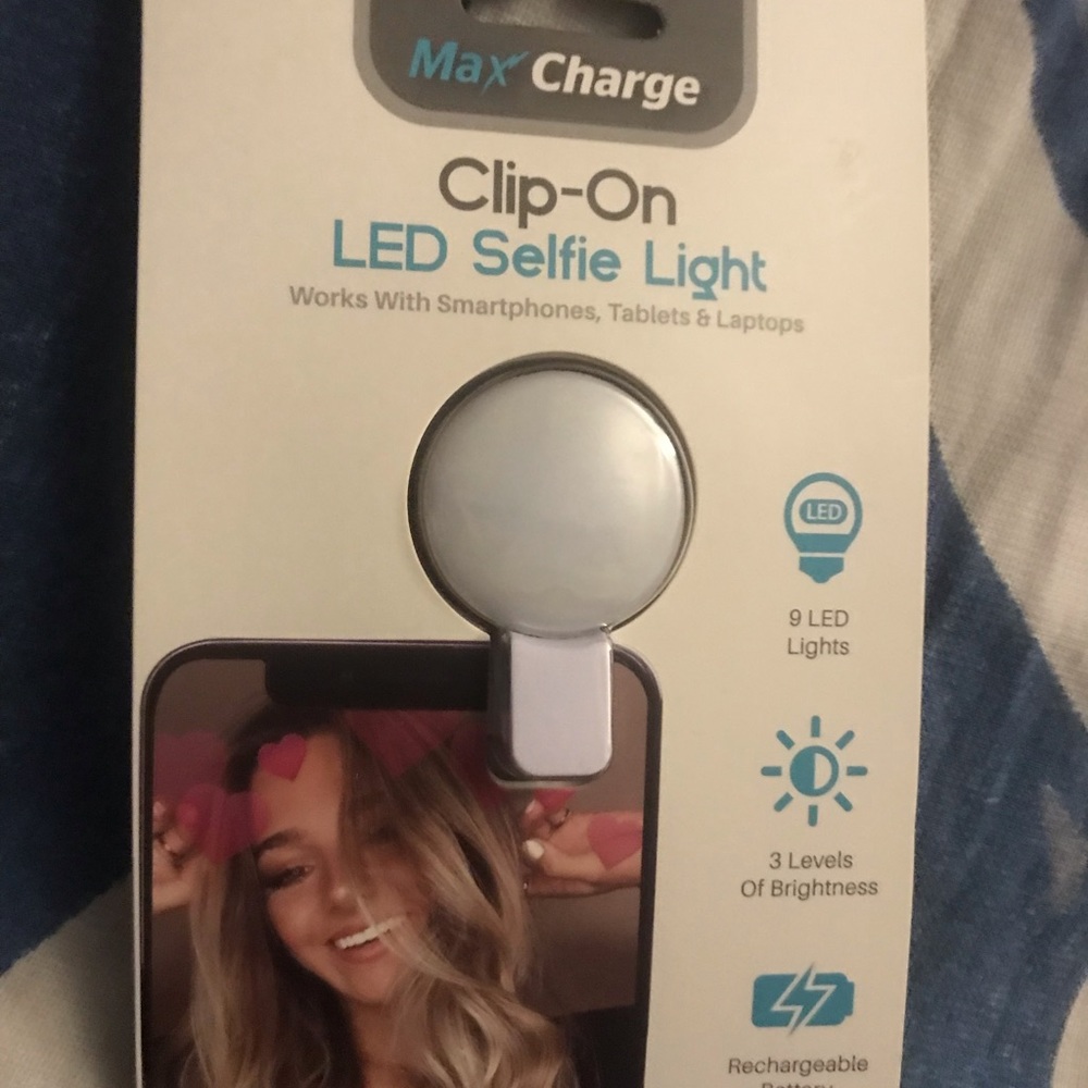 Clip On LED  Selfie 🤳 Light 💡 New